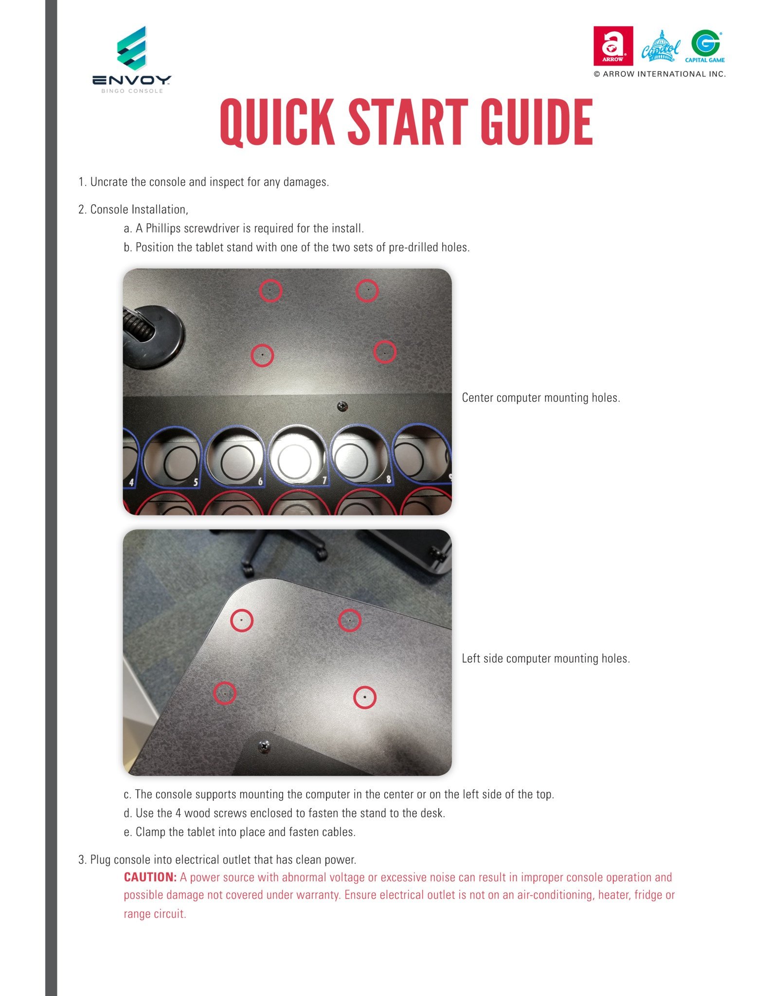 Envoy Quick Start Guide Equipment Manuals/Quick Start Guides